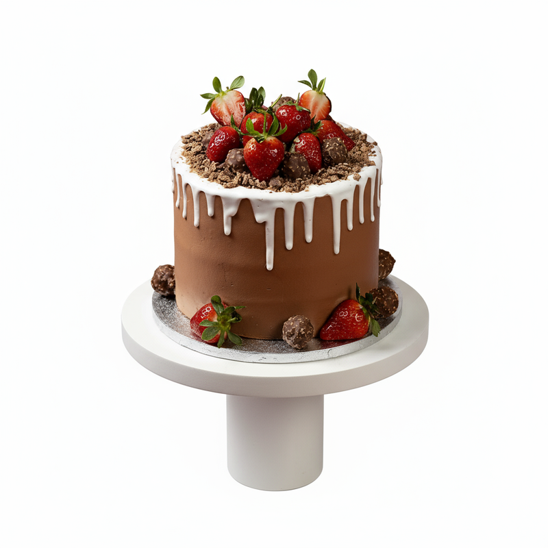 Strawberry & Ferrero Cake