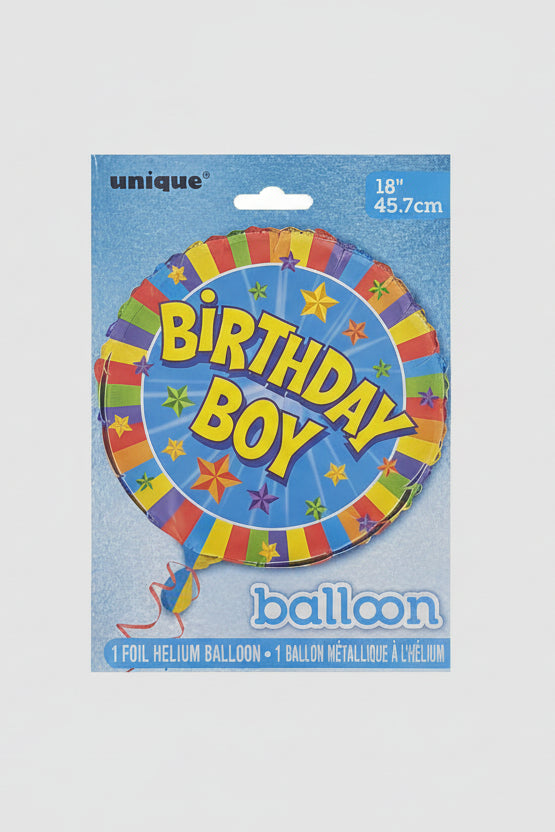 18IN BDAY BOY FOIL BALLOON
