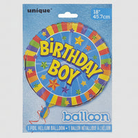 18IN BDAY BOY FOIL BALLOON