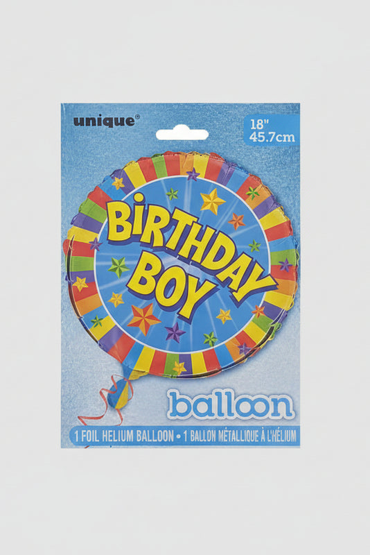 18IN BDAY BOY FOIL BALLOON