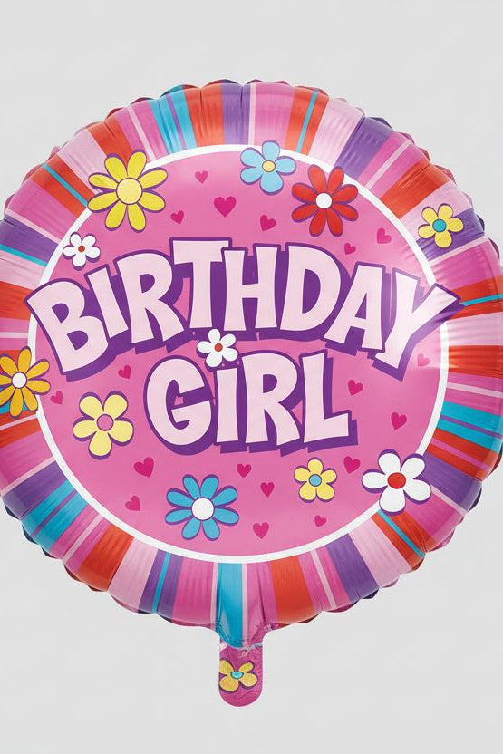 18IN BDAY GIRL FOIL BALLOON