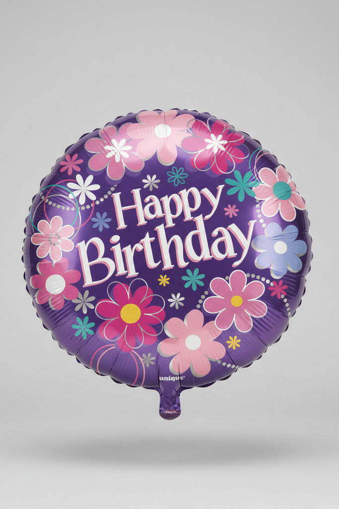 18in BIRTHDAY BLOSSOM FOIL BALLOON
