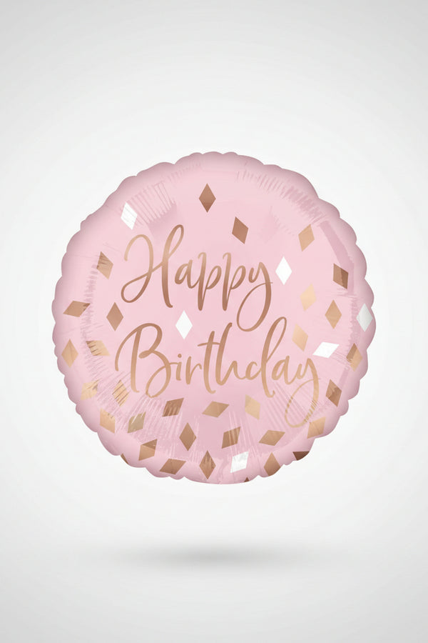 18in BLUSH BIRTHDAY FOIL BALLOON