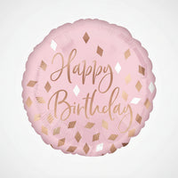 18in BLUSH BIRTHDAY FOIL BALLOON