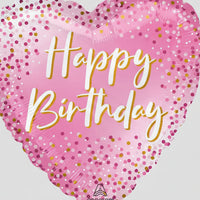 18in HAPPY BIRTHDAY DOTS FOIL BALLOON