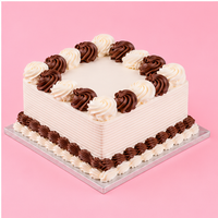 Square  Vanilla Fusion Cake