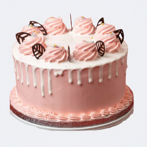 Pink Vanilla Cake