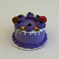 Mini Blueberry & Macaron Cake
