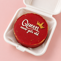 Regal Red Birthday Cake