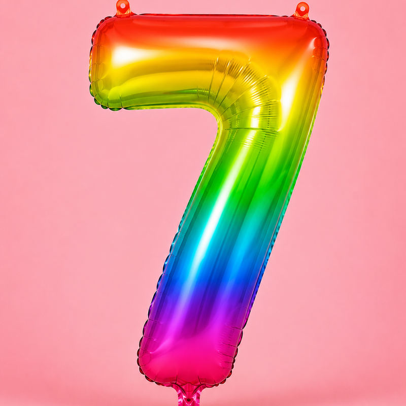 7 Number Balloon