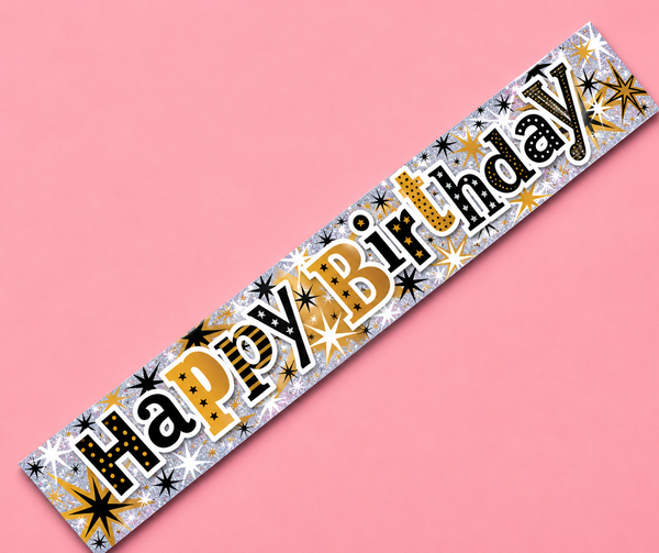 9FT HAPPY BIRTHDAY WALL BANNER