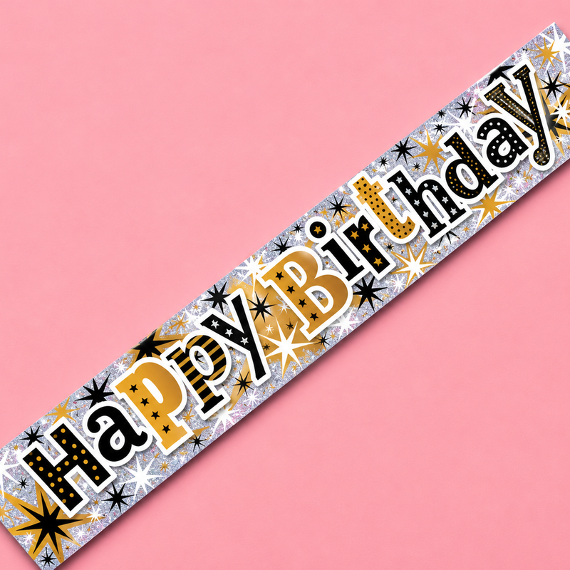 9FT HAPPY BIRTHDAY WALL BANNER