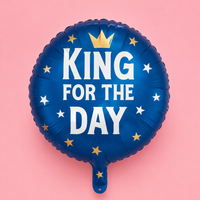 18in KING FOR THE DAY FOIL BALLOON