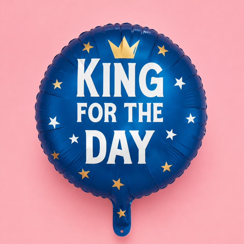 18in KING FOR THE DAY FOIL BALLOON