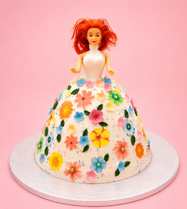 Floral Princess Doll Cake