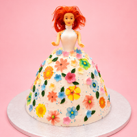 Floral Princess Doll Cake