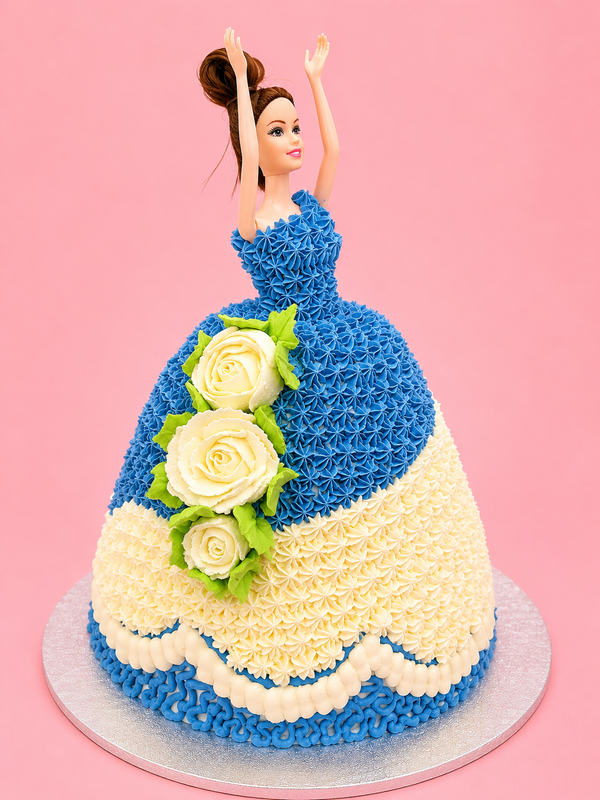 Royal Blue Princess Cake