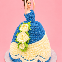 Royal Blue Princess Cake