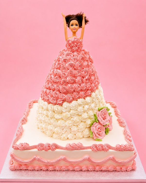 Pink Princess Gown Cake