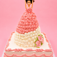 Pink Princess Gown Cake