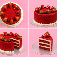 Classic Red Velvet Crunch Cake