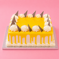 Square Mango Swirl Cake