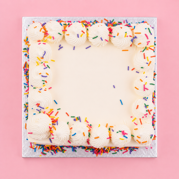 Square Confetti Cake