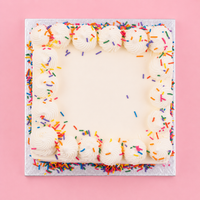 Square Confetti Cake