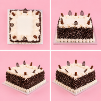 Square Choco Flake Cake