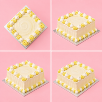 Square Yellow Prism Cake