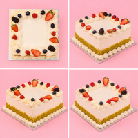 Square Pistachio Fruit Cake