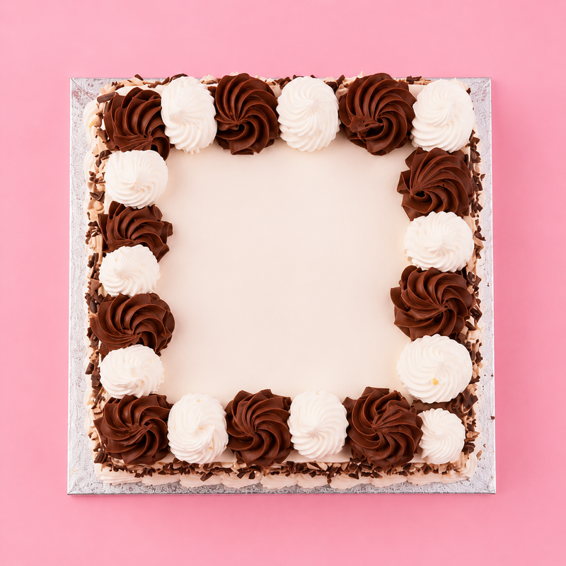 Square Dual Swirl Temptation Cake