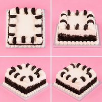 Square Cookies & Cream Escape Cake
