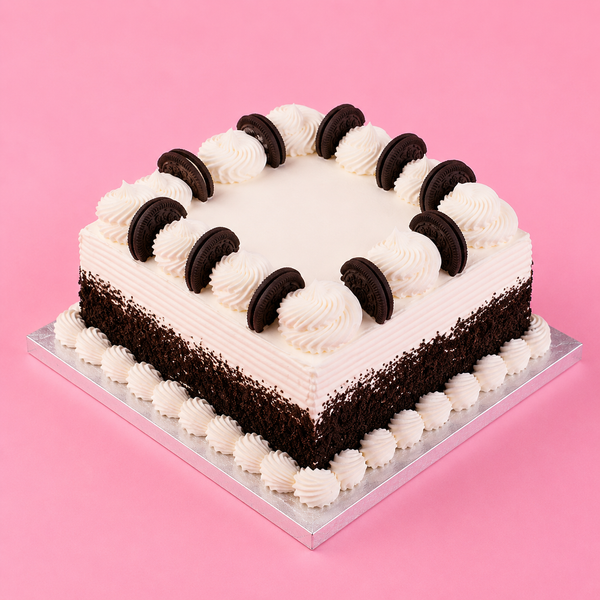 Square Cookies & Cream Escape Cake
