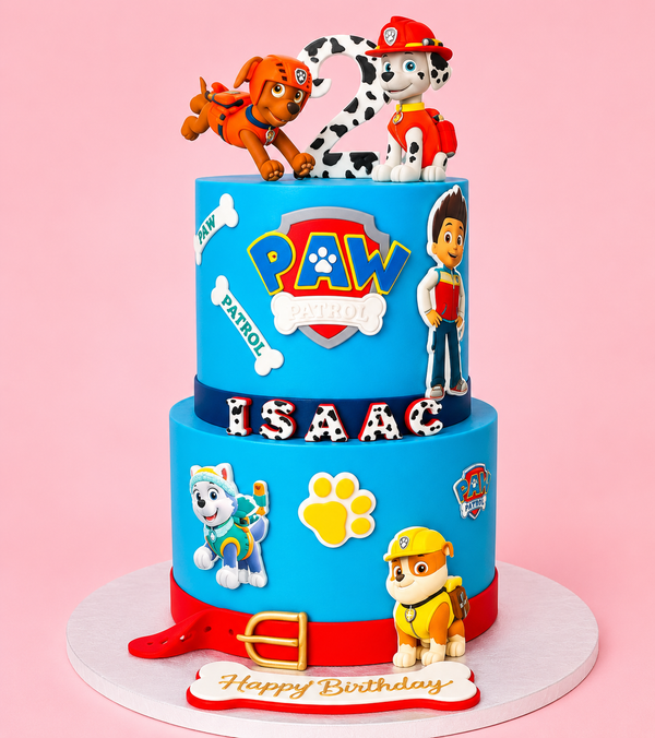 Paw Patrol Two Tier Birthday Cake