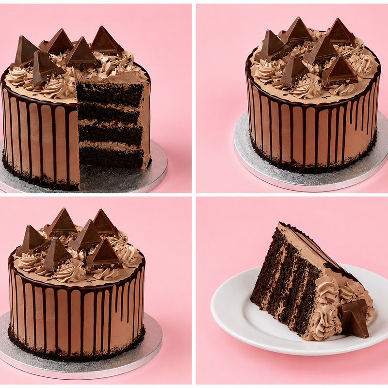 Toblerone Milk Choco Cake