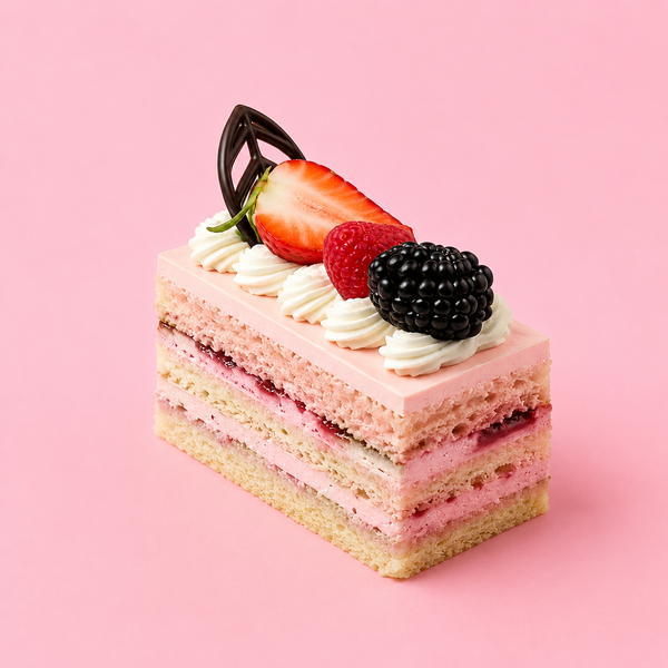 Strawberry Cake Slice