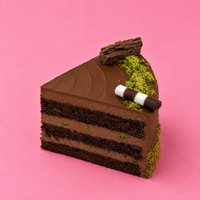 Pistachio Cake Slice