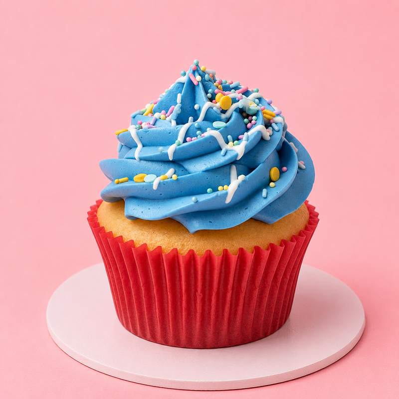 Blue Vanilla Cupcakes