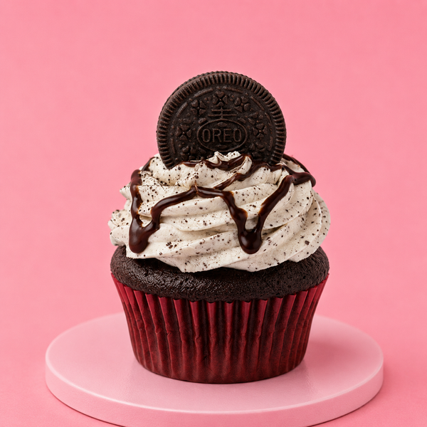 Halloween Cookies & Cream Web Cupcakes