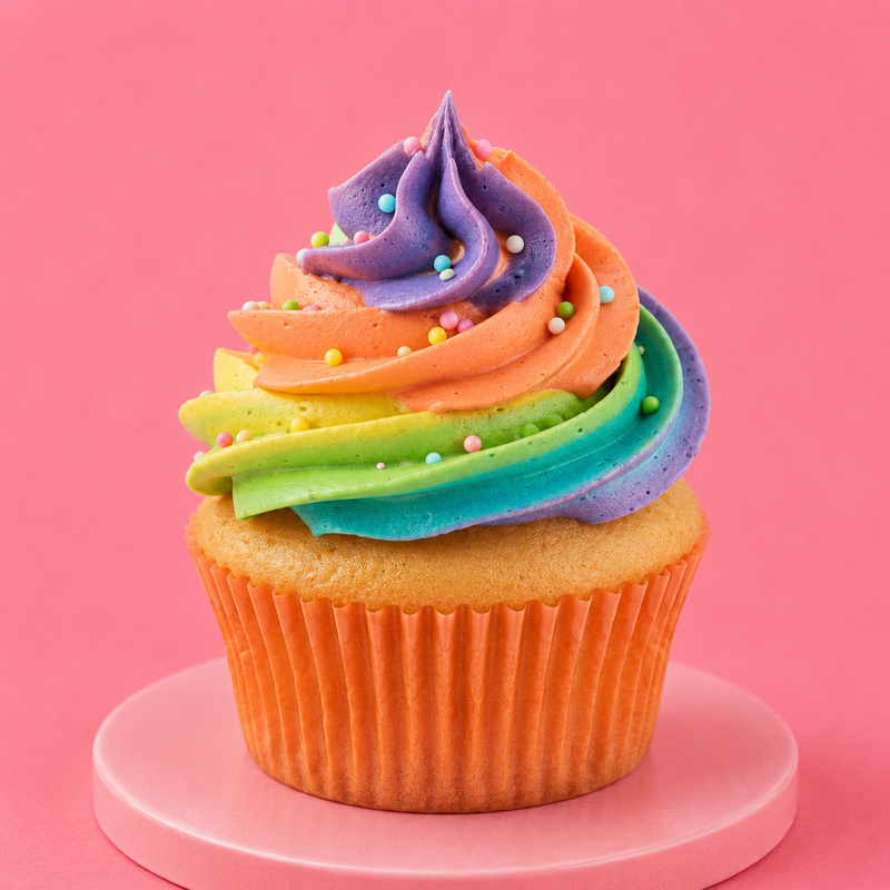 Multi Marble Cupcakes