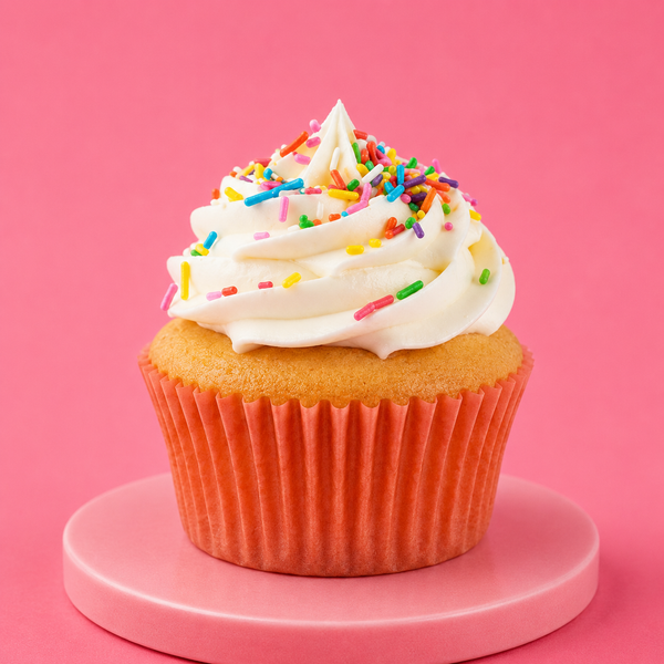 Rainbow Sprinkled Cupcakes