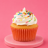 Rainbow Sprinkled Cupcakes