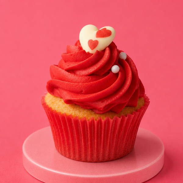 Valentine's Day Vanilla Cupcakes