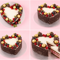Chocolate Sprinkles Valentine’s Cake