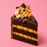 Chocolate Orange Cake Slice
