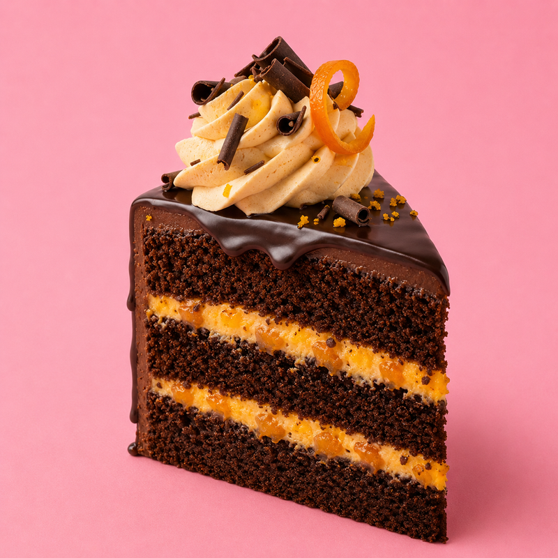 Chocolate Orange Cake Slice