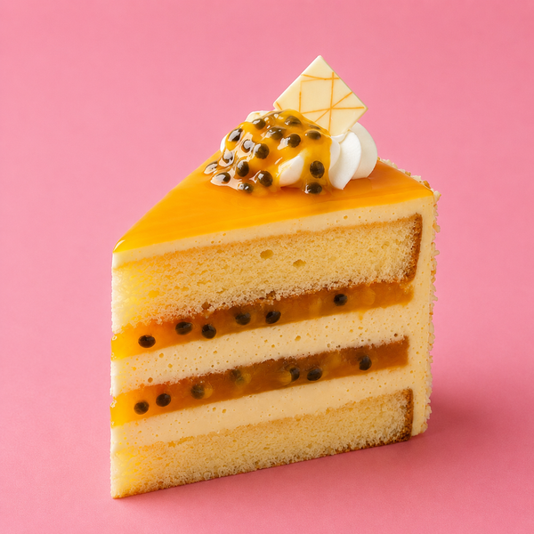 Mango Passion Cake Slice