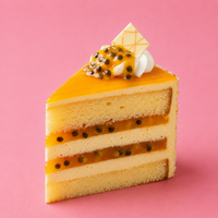 Mango Passion Cake Slice