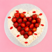 Strawberry Heart Cake